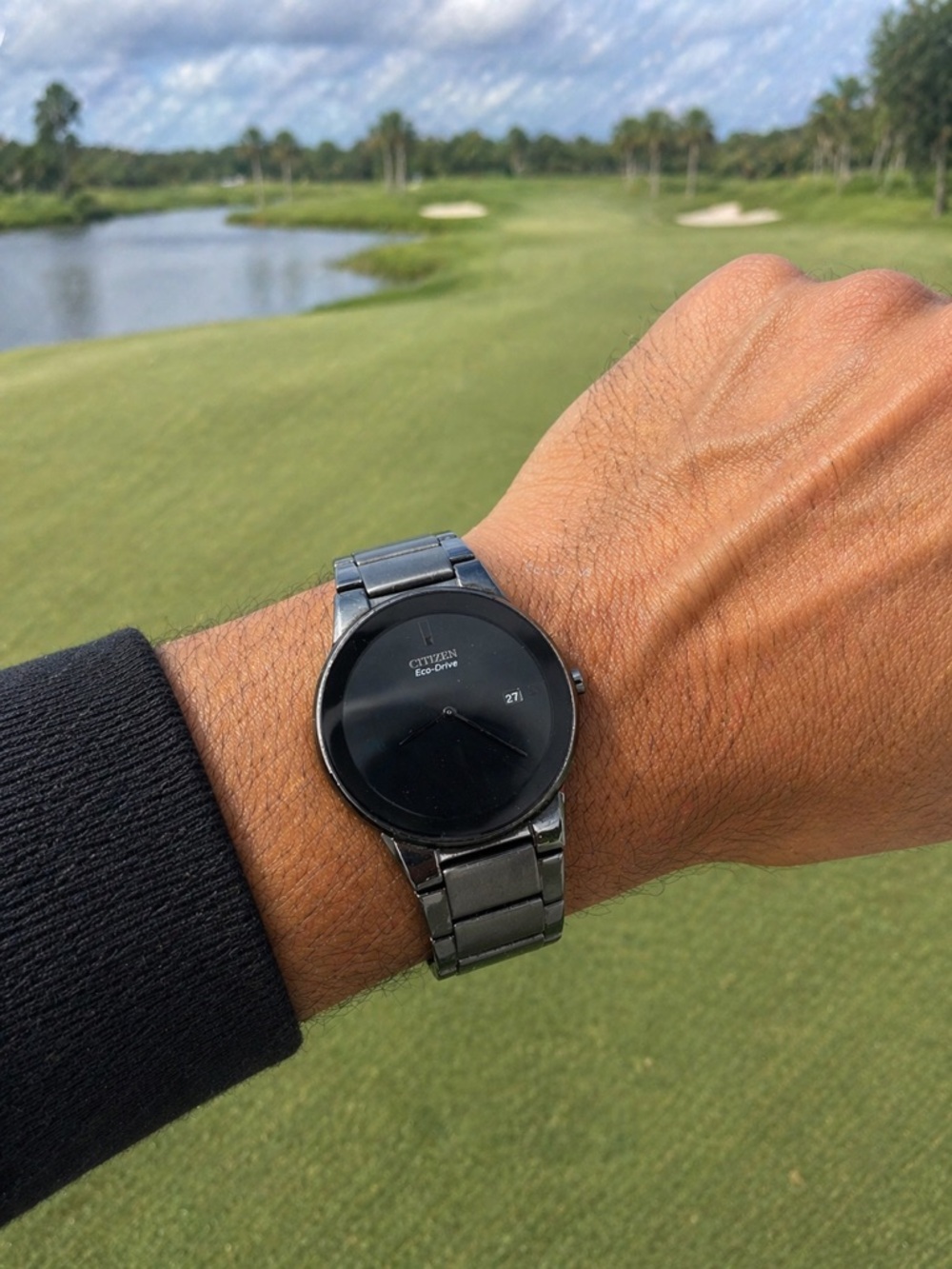 Citizen Black Stainless Steel Minimalist Watch